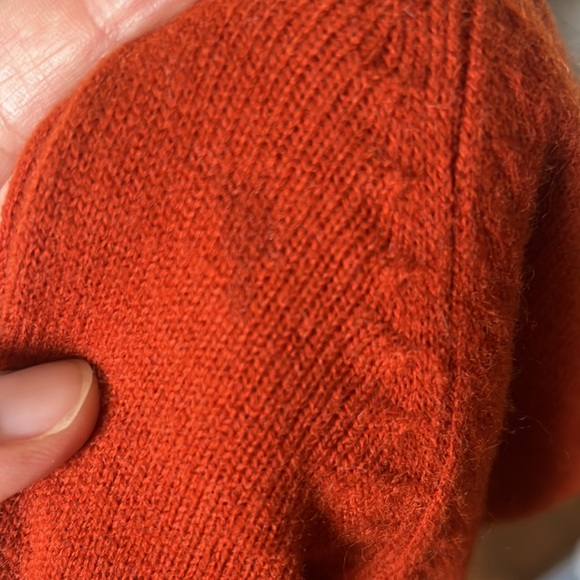 Vintage 70’s Montgomery Ward Burnt Orange Sweater Dress - Picture 8 of 8